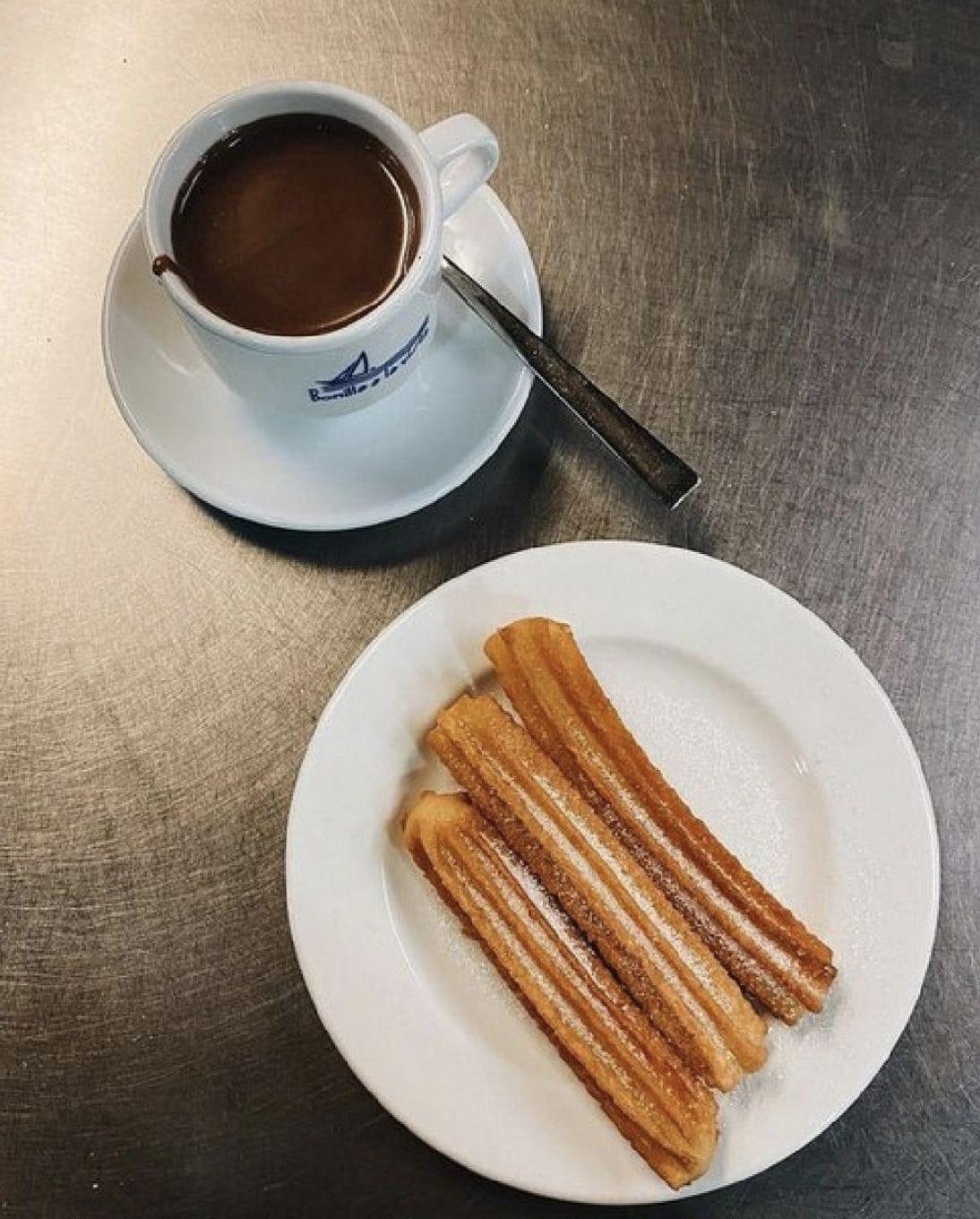 Chocolate con churros Bonilla a la Vista.