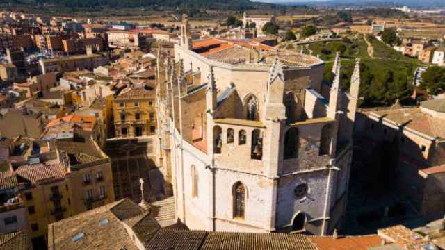 Vista aérea de Montblanc en Tarragona
