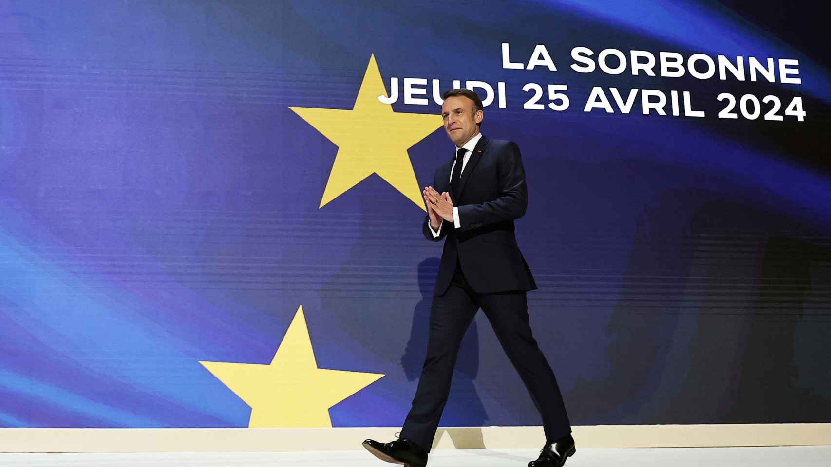 El presidente francés, Emmanuel Macron, ha pronunciado este jueves un discurso sobre Europa en la Sorbona