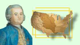 Francisco Bouligny y el mapa del territorio de la Luisiana.