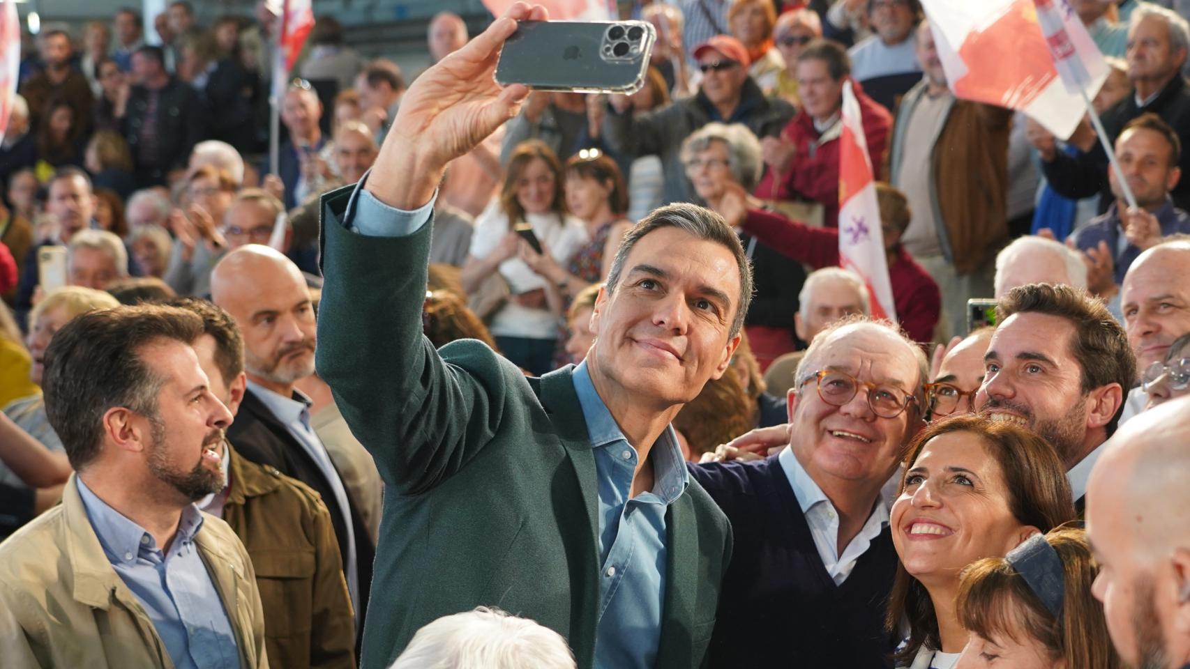 Imagen de un acto de Pedro Sánchez en Valladolid.