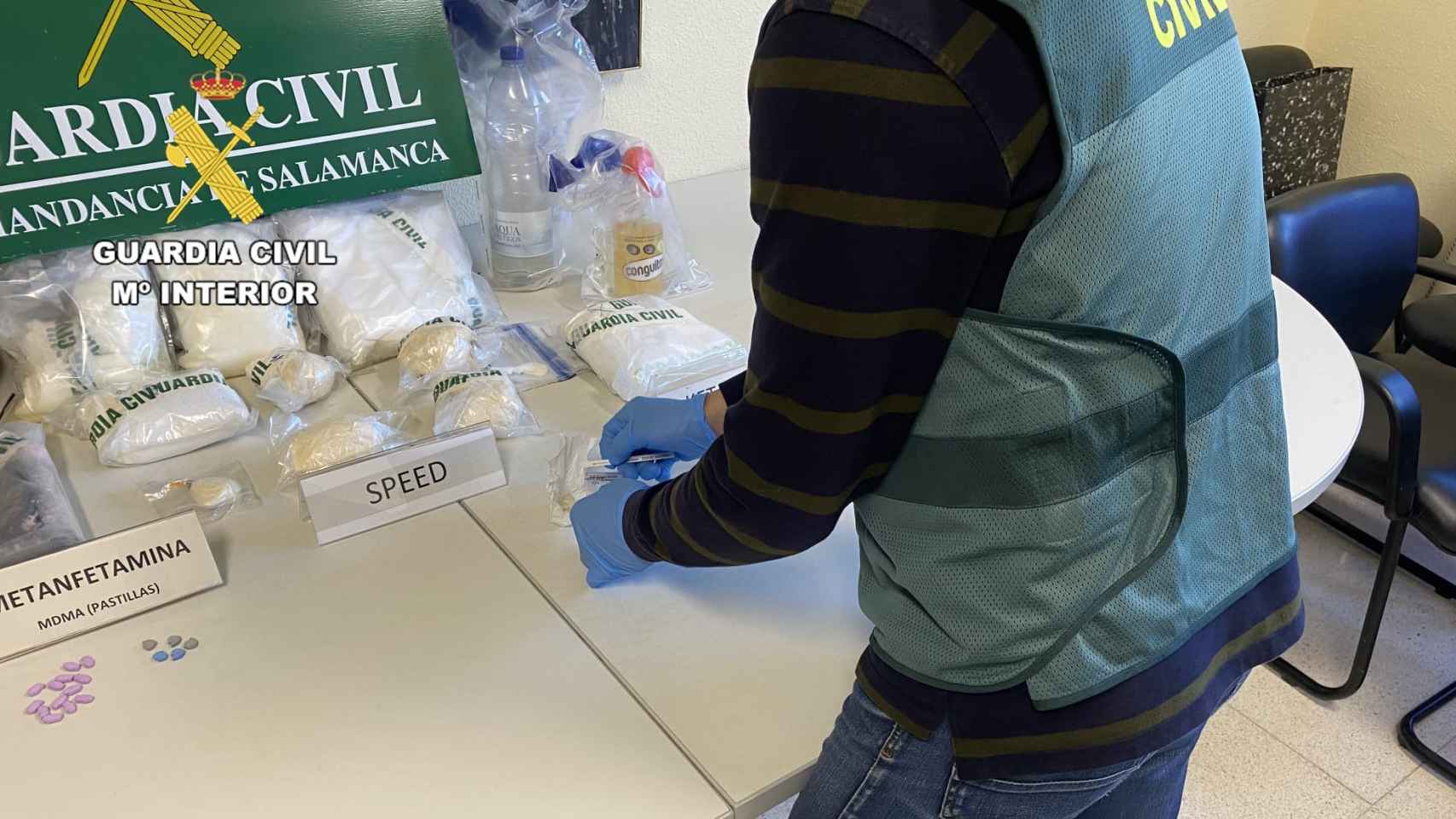 Operación de la Guardia Civil de Salamanca contra el tráfico de drogas