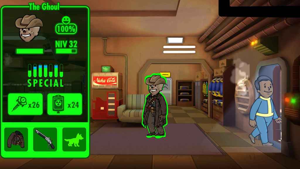 El necrófago en Fallout Shelter
