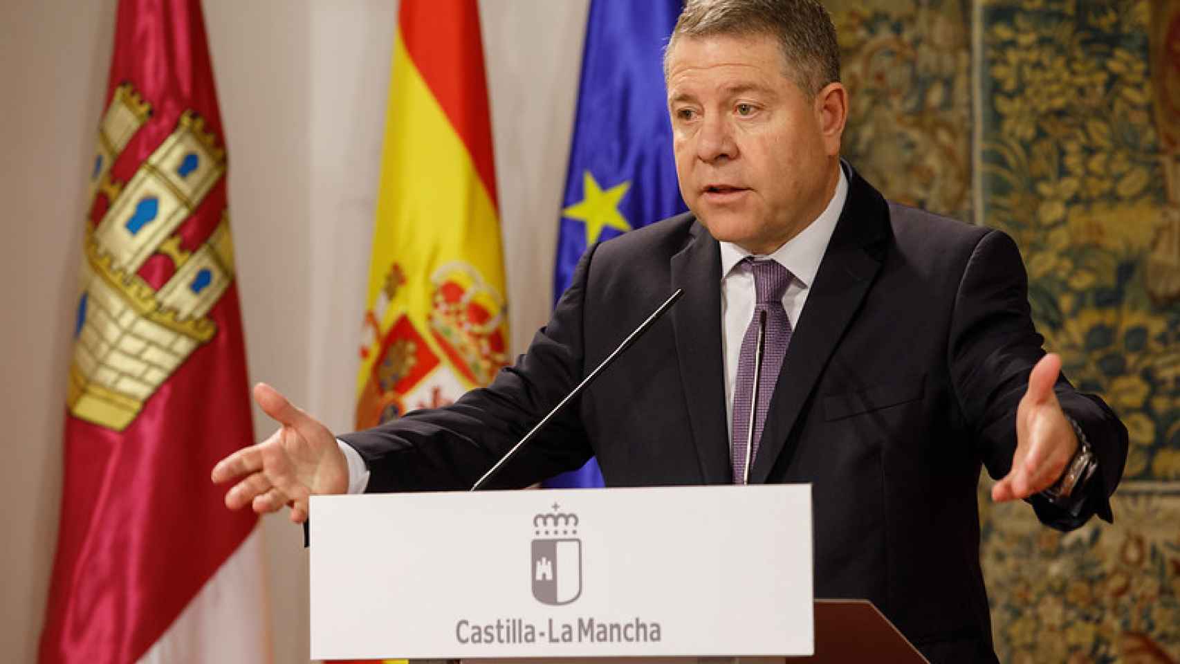Emiliano García-Page, presidente de la Junta de Comunidades de Castilla-La Mancha.