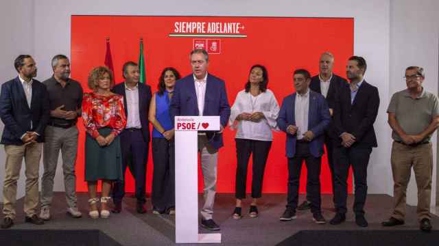 Juan Espadas junto a los secretarios generales del PSOE de Andalucía.