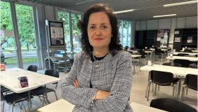 Ana Ares, en la cafetería del Campus de Ferrol