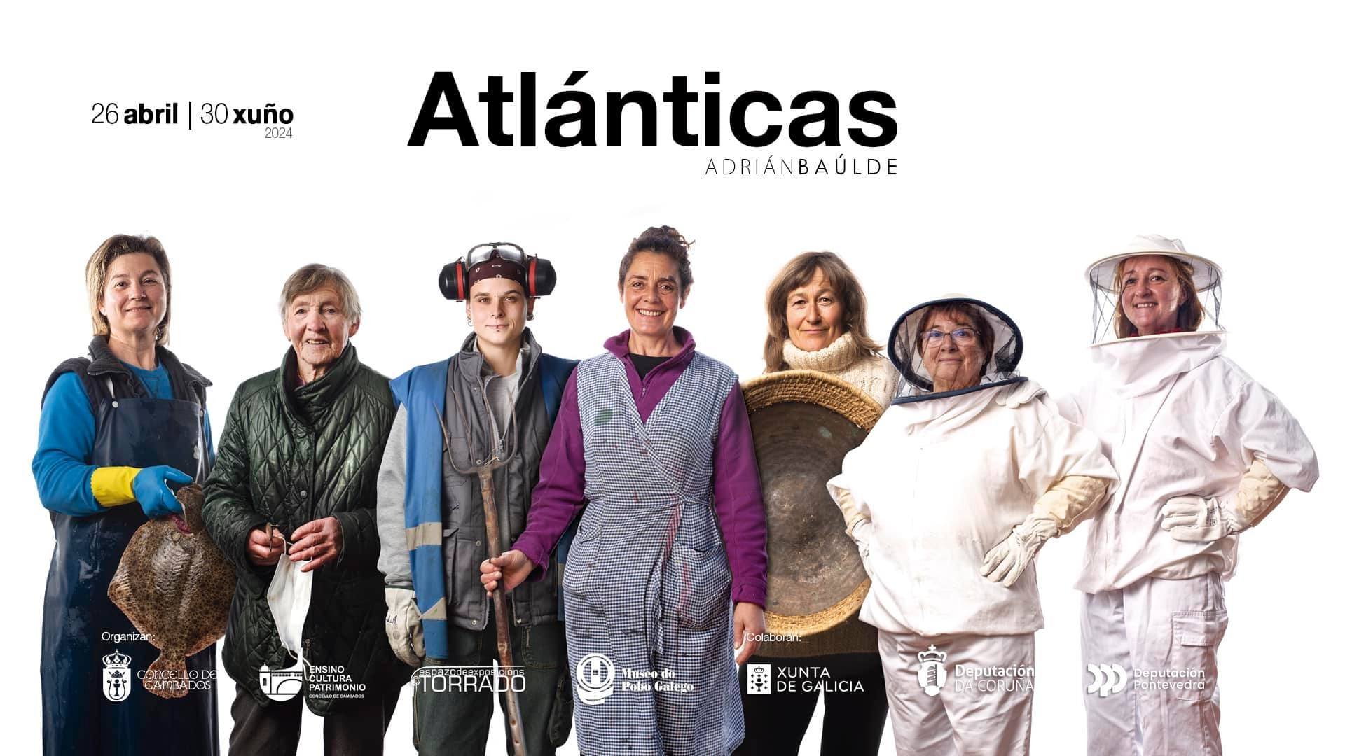 Cartel de Atlánticas en Cambados. Foto: Concello de Cambados