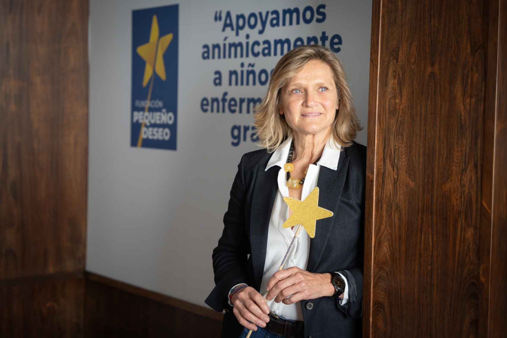 Cristina Cuadrado, en las oficinas de la Fundación Pequeño Deseo.