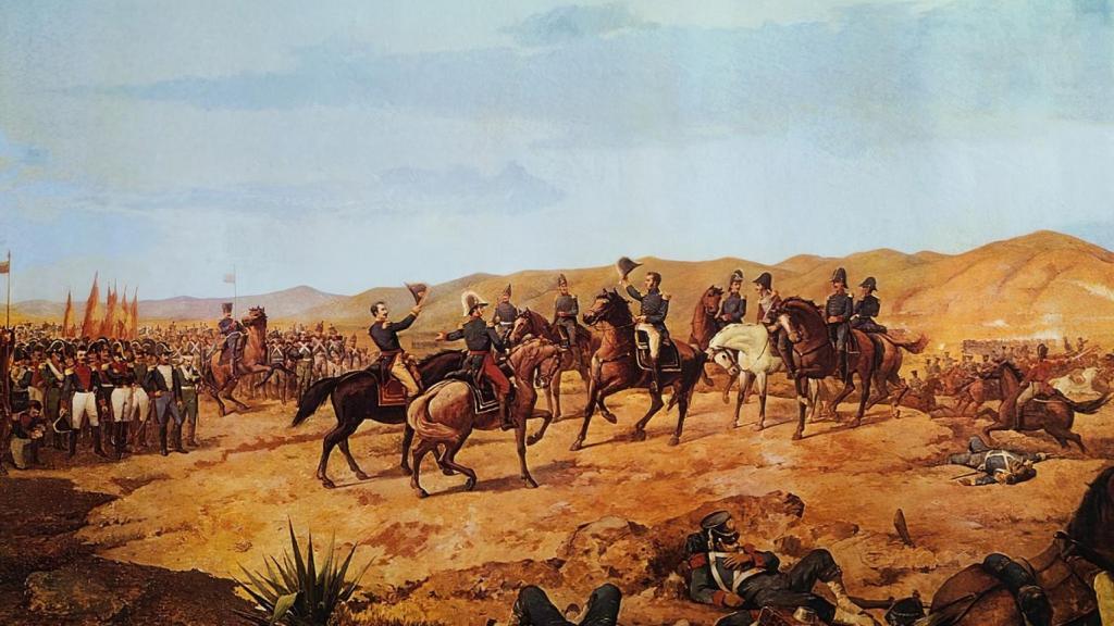 Batalla de Ayacucho según el pincel de Martín Tovar y Tovar.