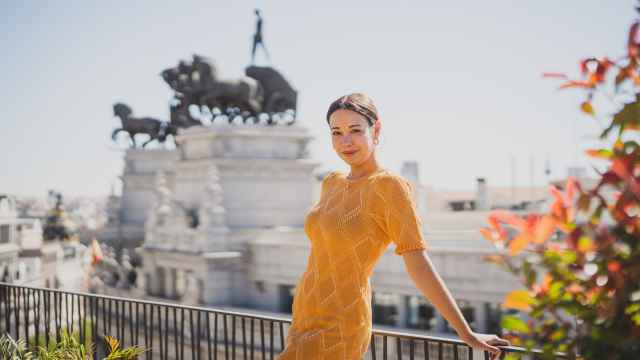 La soprano Nadine Sierra en la terraza de un hotel del centro de Madrid