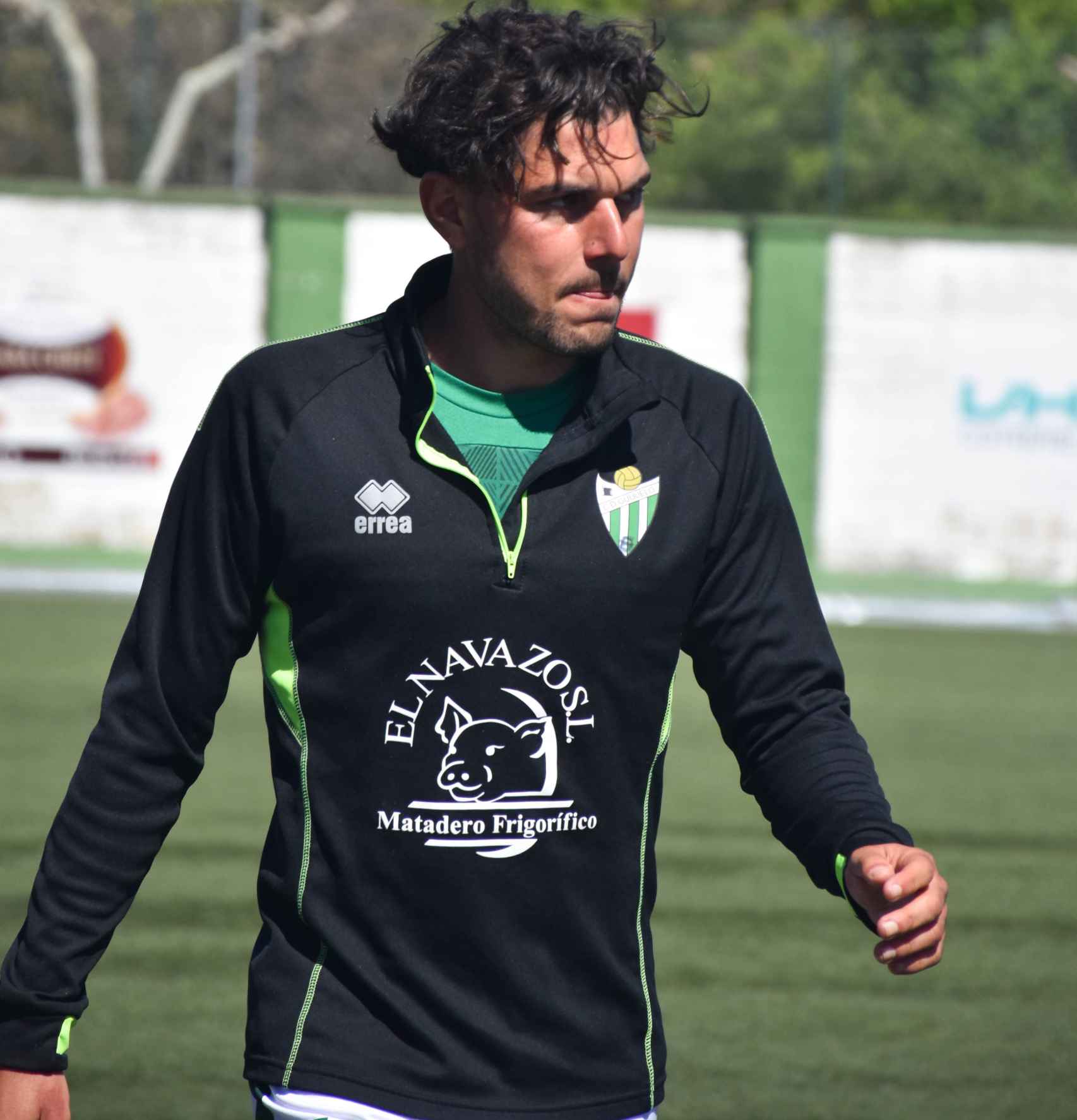 Manuel Cedenilla, durante el partido de clasificación para los playoffs, con el CD Guijuelo