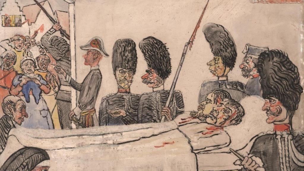 'Los gendarmes' (1892),  de la colección del Mu.ZEE de ostende. Imagen: Collectie Mu.ZEE
