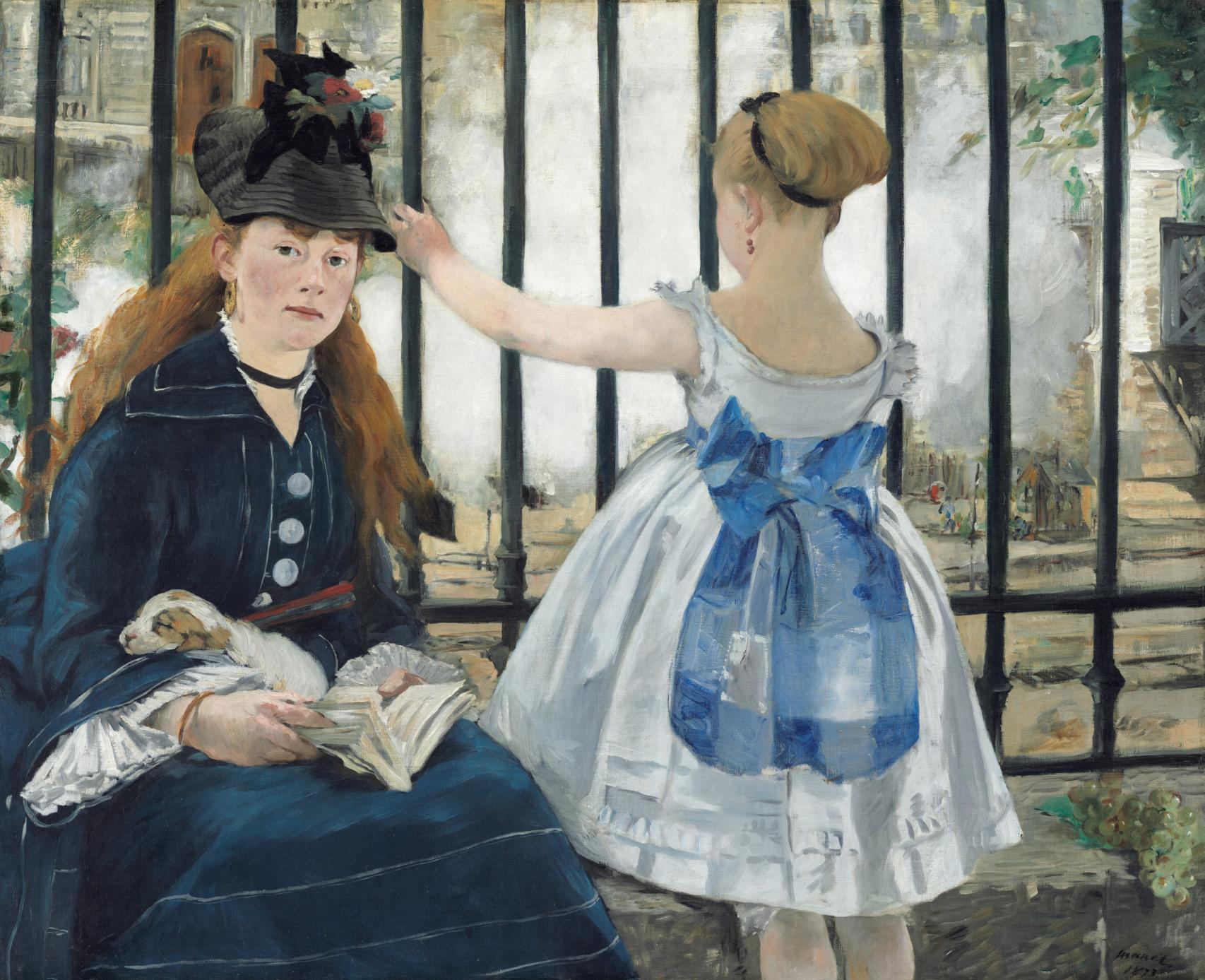 Édouard Manet: 'La vía del tren', 1873.