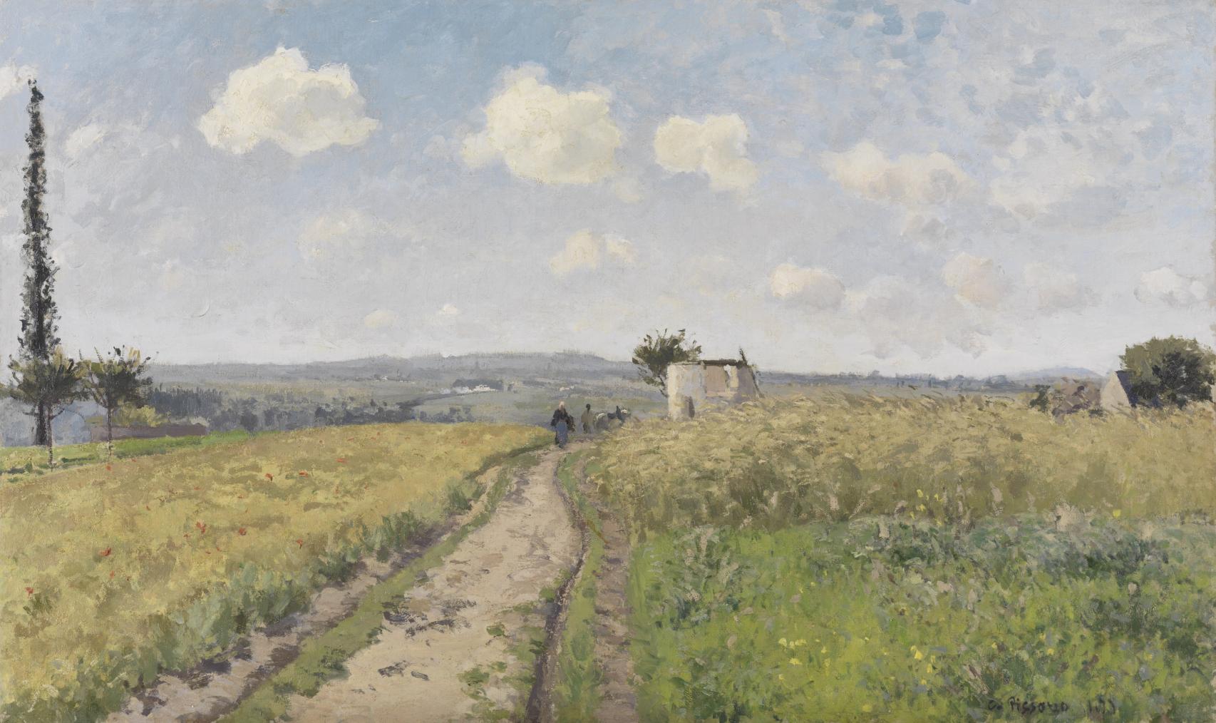 Camille Pissarro: 'Mañana de junio. Pontoise', 1873.