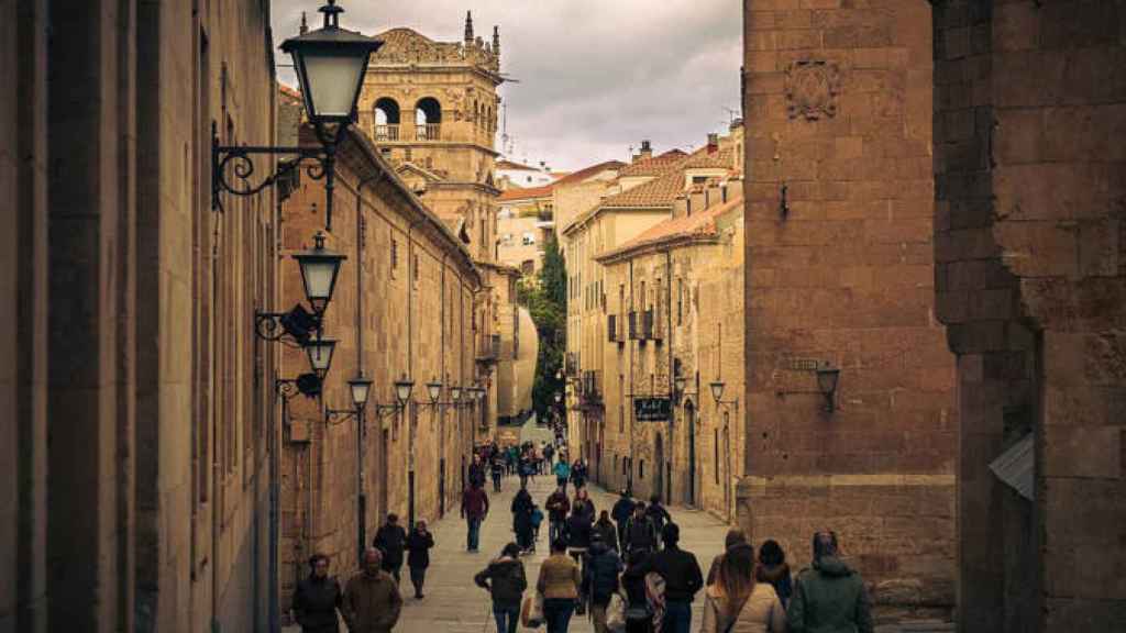 Calle Compañía, una de las más bonitas de España