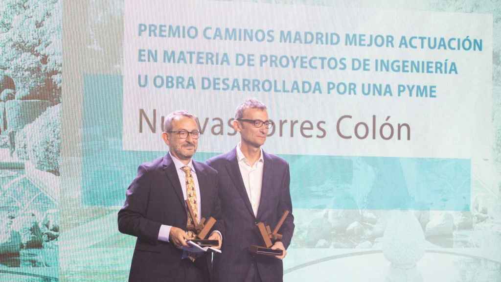 Los Ingenieros de Caminos de Madrid premian la rehabilitación de Torres Colón.