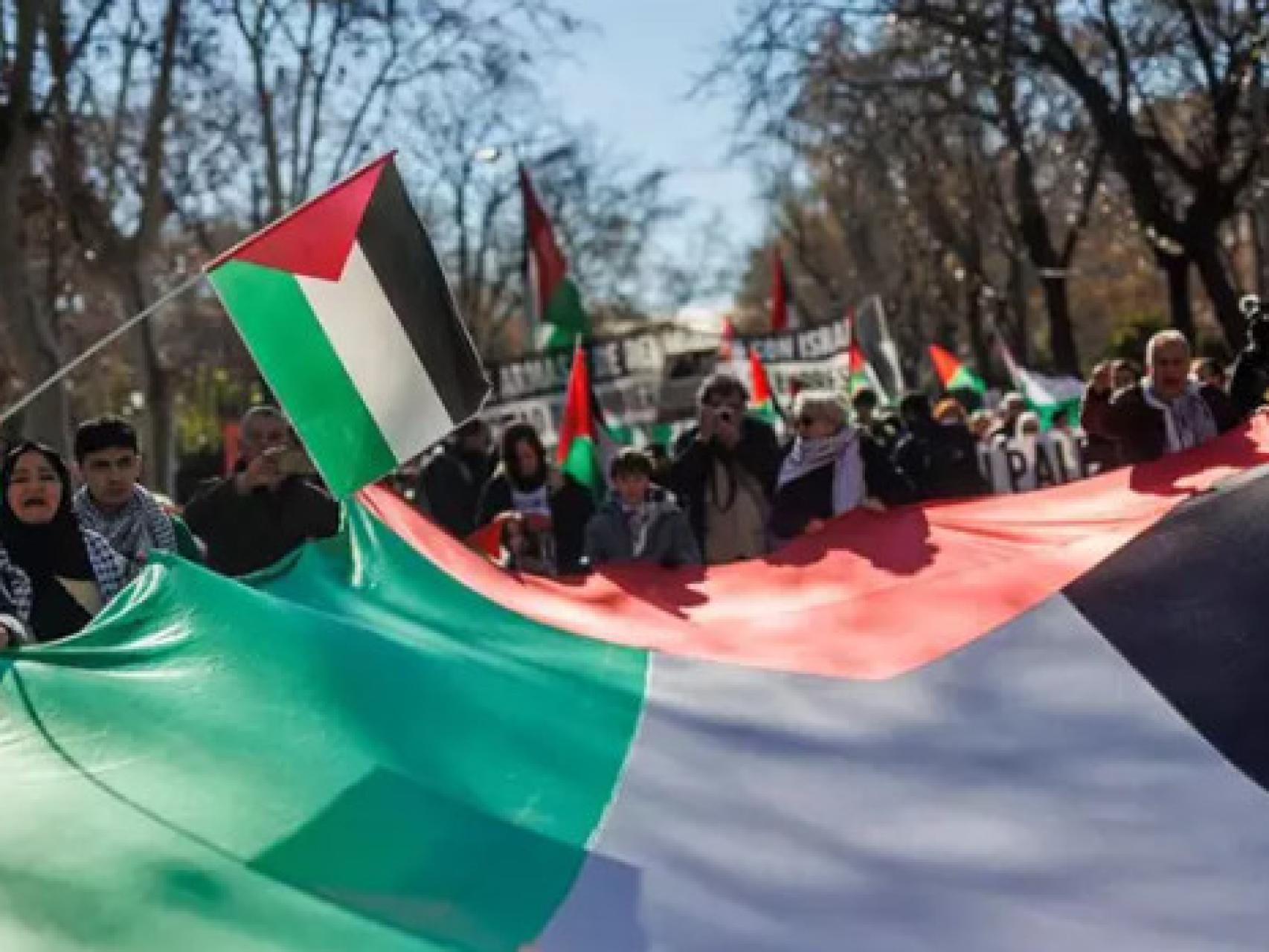 Detenida por agredir a una judía y gritar insultos antisemitas en una  marcha a favor de Palestina en Madrid