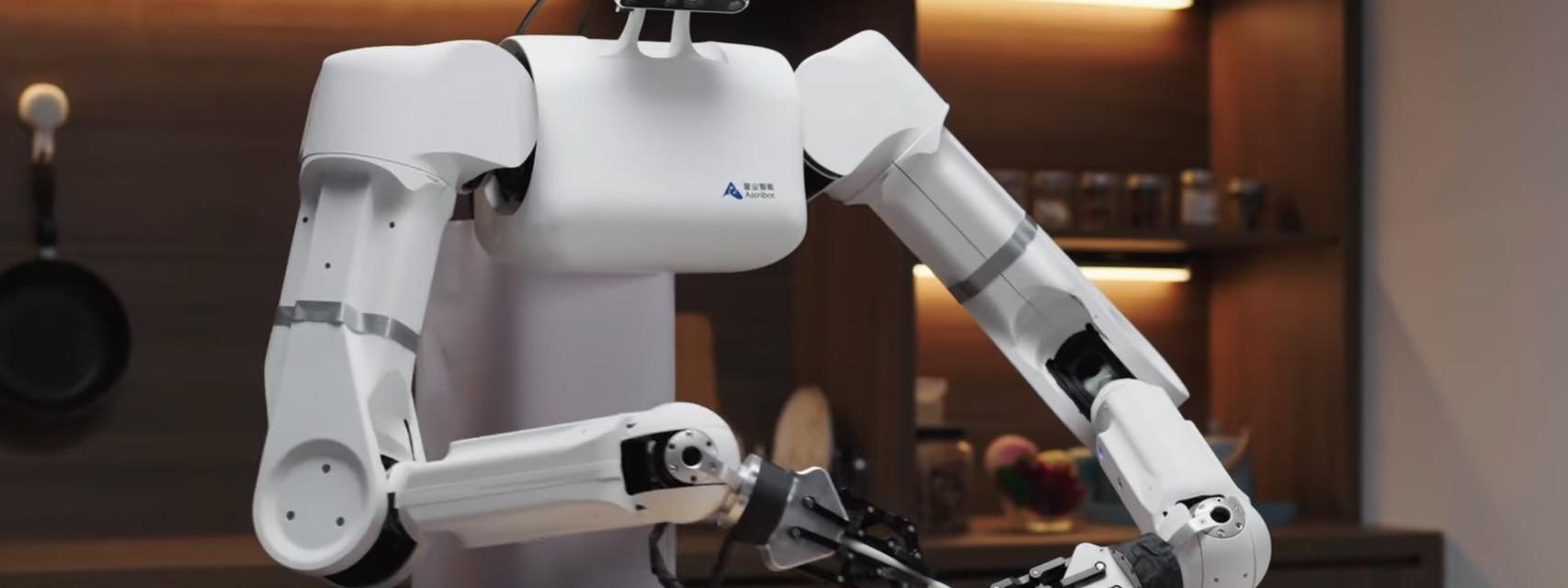 Robot chino Astribot S1 cocinando.