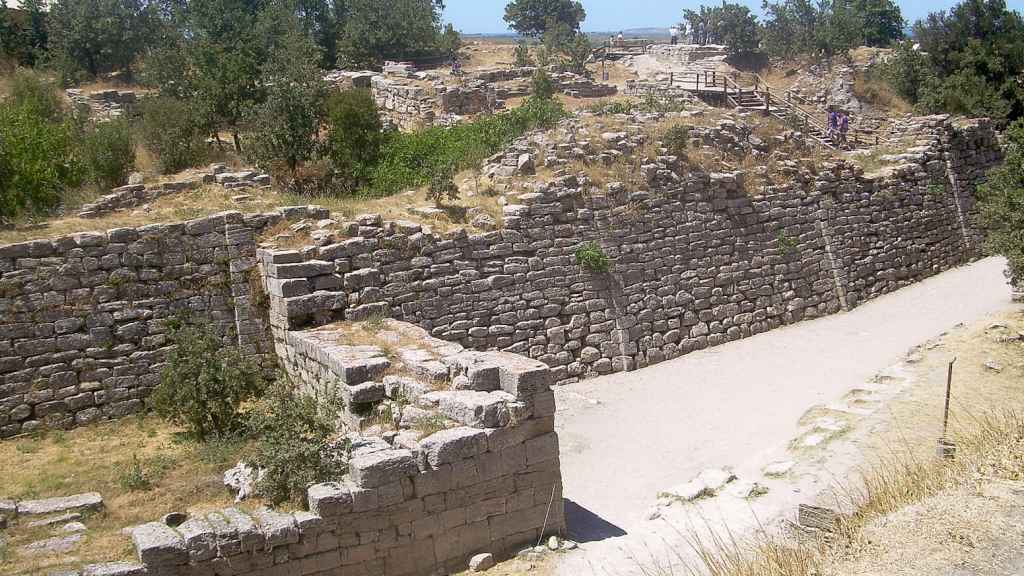 Muros de la ciudad de Troya.