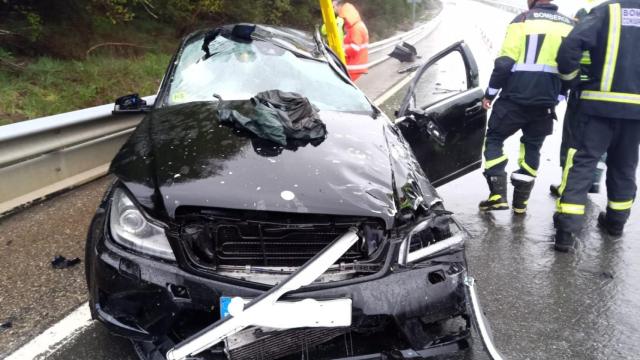 Accidente de tráfico en Lubián