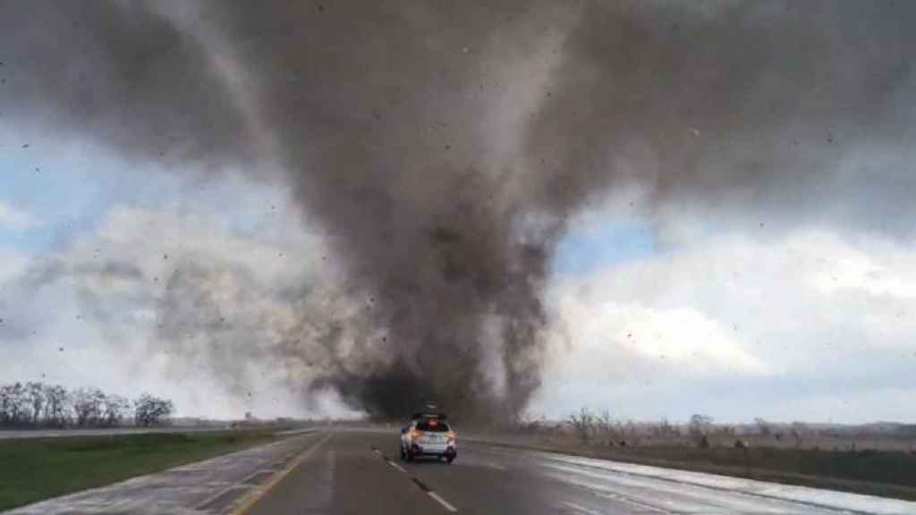 Imagen de uno de los tornados que ha golpeado al estado de Nebraska.