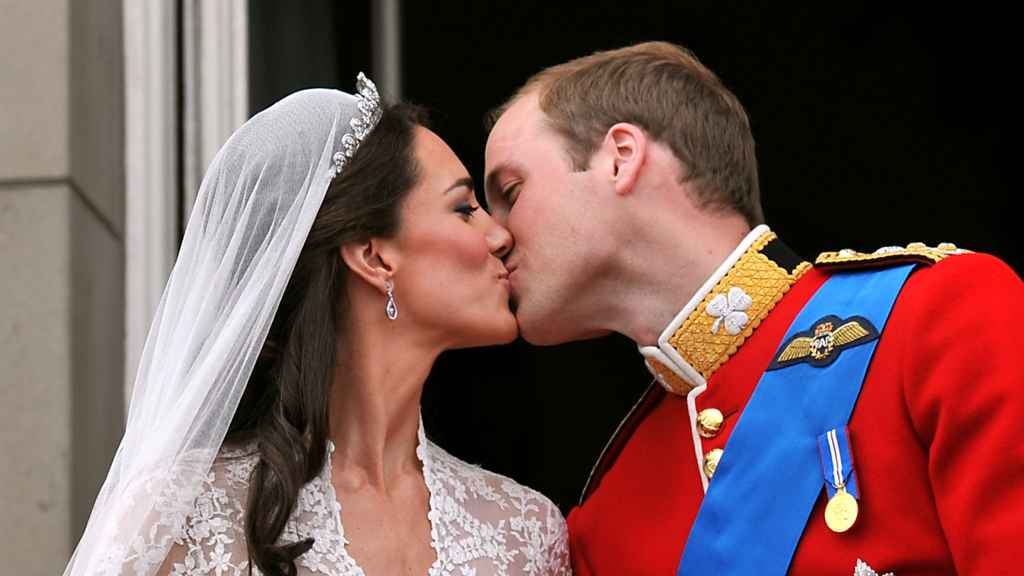 Guillermo y Kate Middleton, el día de su boda el 29 de abril de 2011.