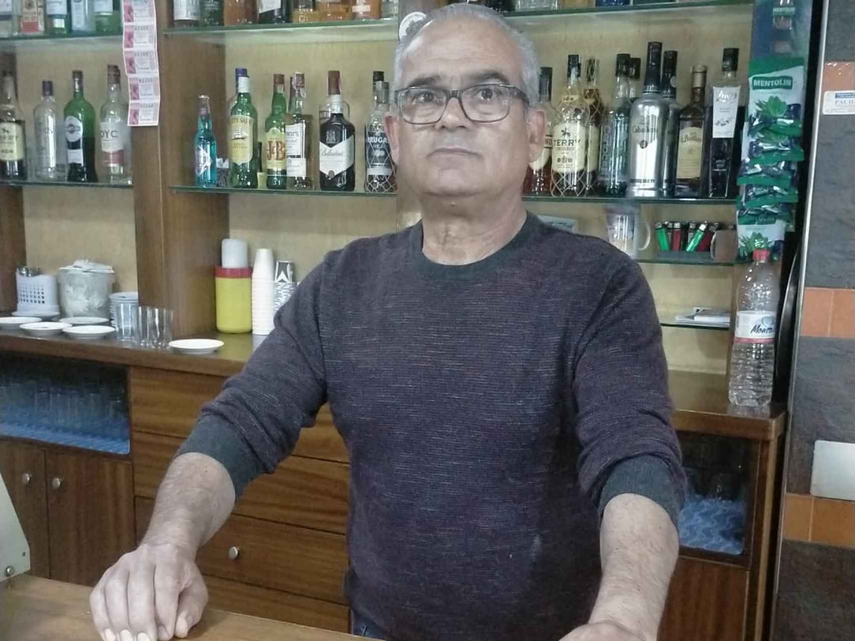 José Amaro, propietario del bar de El Jimenado en Torre Pacheco, víctima este sábado de un atraco con arma de fuego.