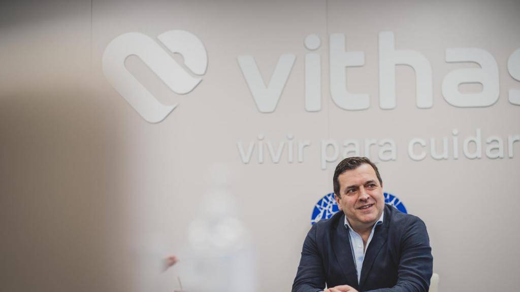 Pedro Rico en las oficinas de Vithas en Madrid.