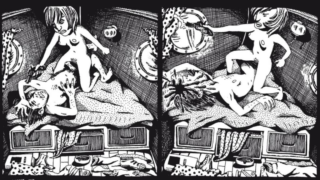 Viñetas de 'Julie Doucet. Cómics 1986-1993' (Fulgencio Pimentel, 2015)