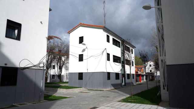 Imagen de viviendas en el barrio de Pajarillos de Valladolid.