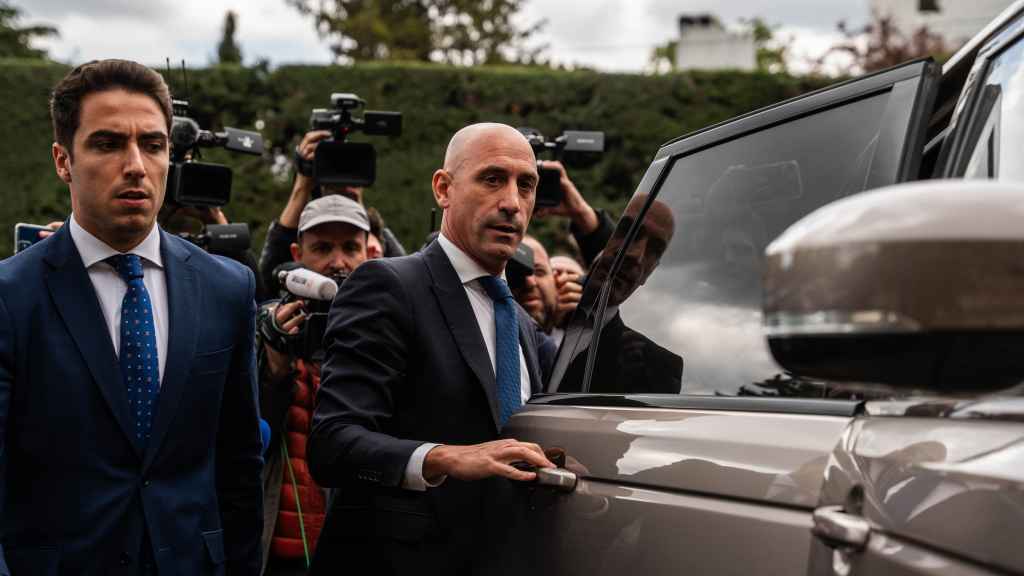 Rubiales, tras declarar en los juzgados de Majadahonda.