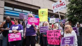 Manifestación a favor del aborto en Estados Unidos.