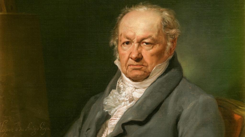 Retrato de Goya en 1826 por el pintor Vicente López Porteña.