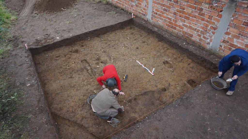 Tareas de excavación en Aljubarrota.