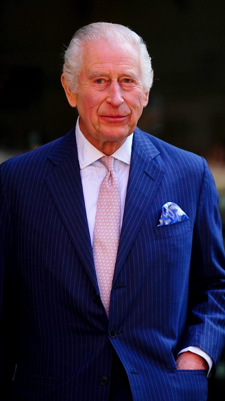 El monarca Carlos III de Inglaterra, este martes, 30 de abril, en Londres.