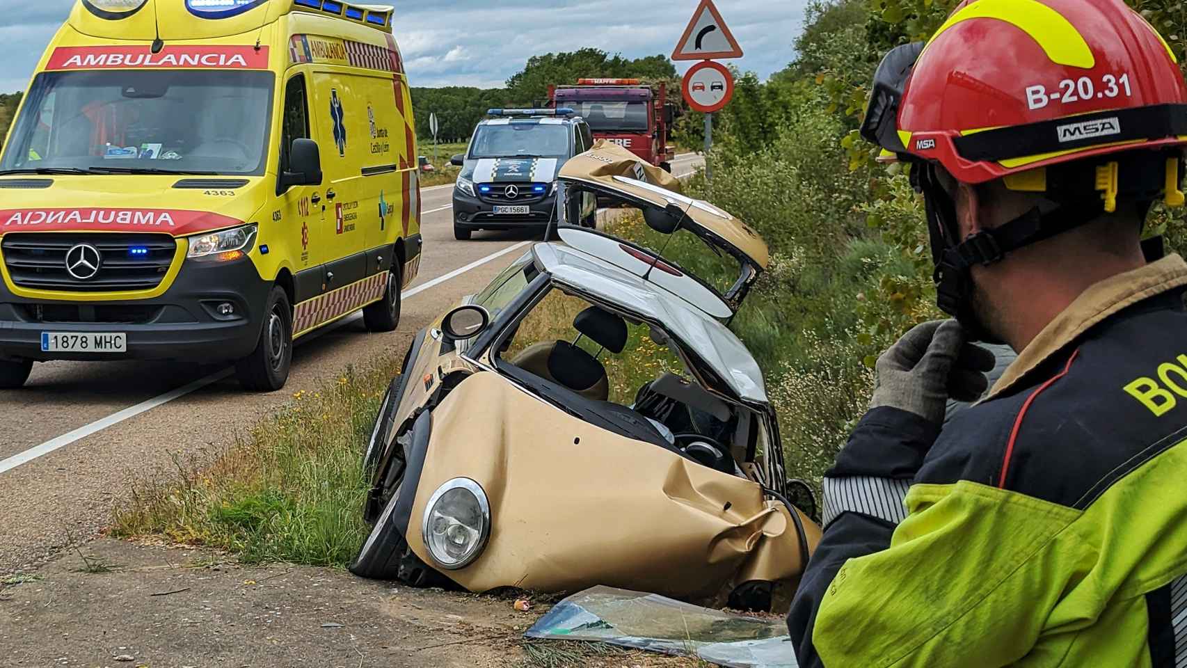 El estado del vehículo tras el accidente mortal en Salamanca