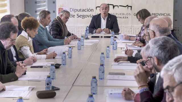 Imagen de la reunión en la Diputación de Segovia