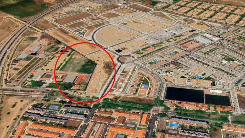 El lugar donde se van a construir las viviendas en Valladolid