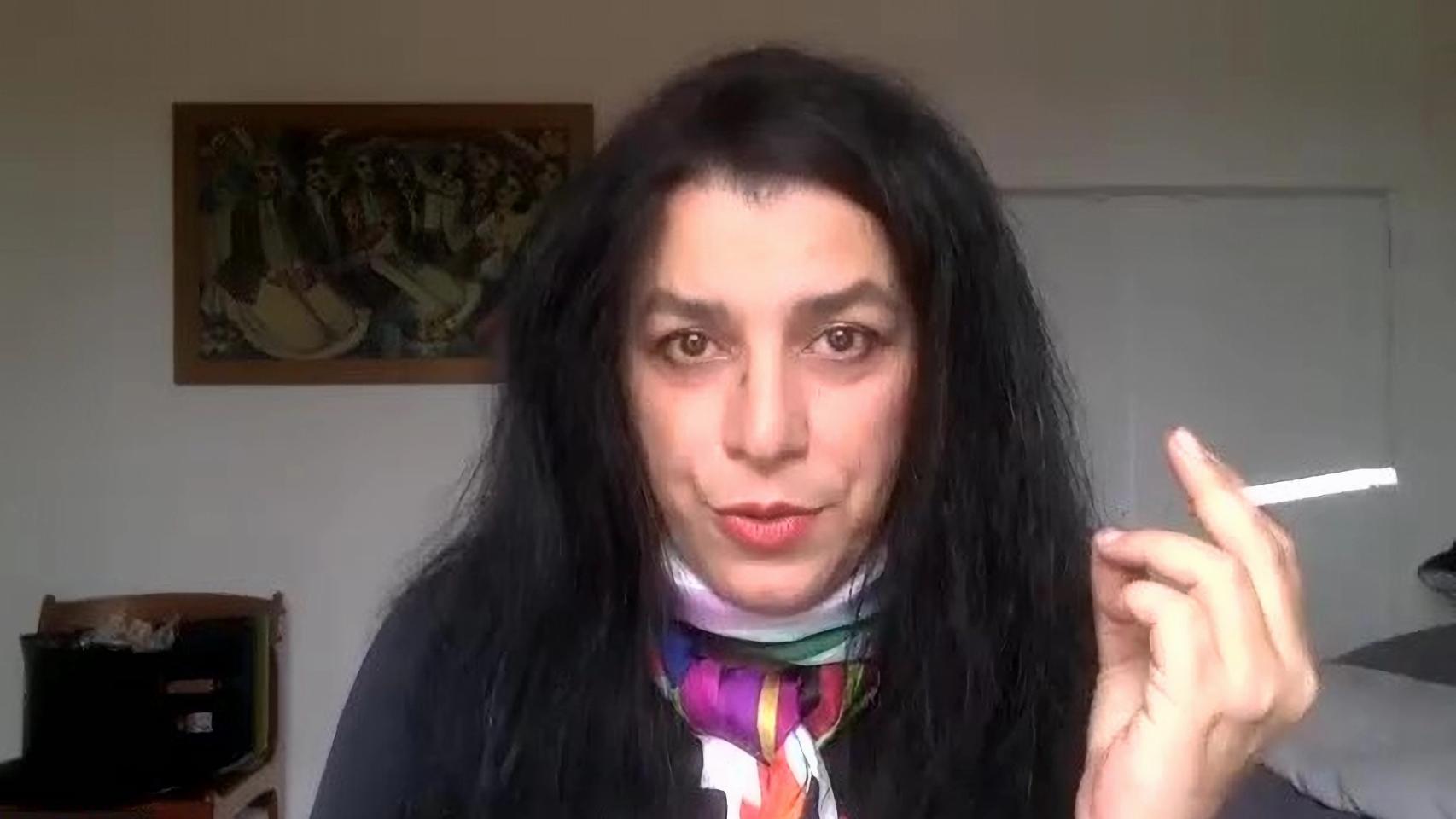 Marjane Satrapi, durante su rueda de prensa virtual tras el anuncio de su Premio Princesa de Asturias de Comunicación y Humanidades.