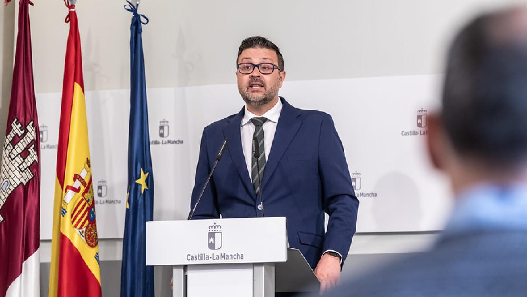 Amador Pastor en rueda de prensa.