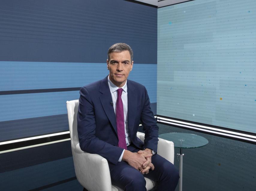 Pedro Sánchez en su entrevista en TVE este lunes 29 de abril.