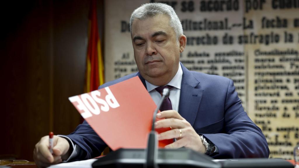 Santos Cerdán en la comisión de investigación del Senado.