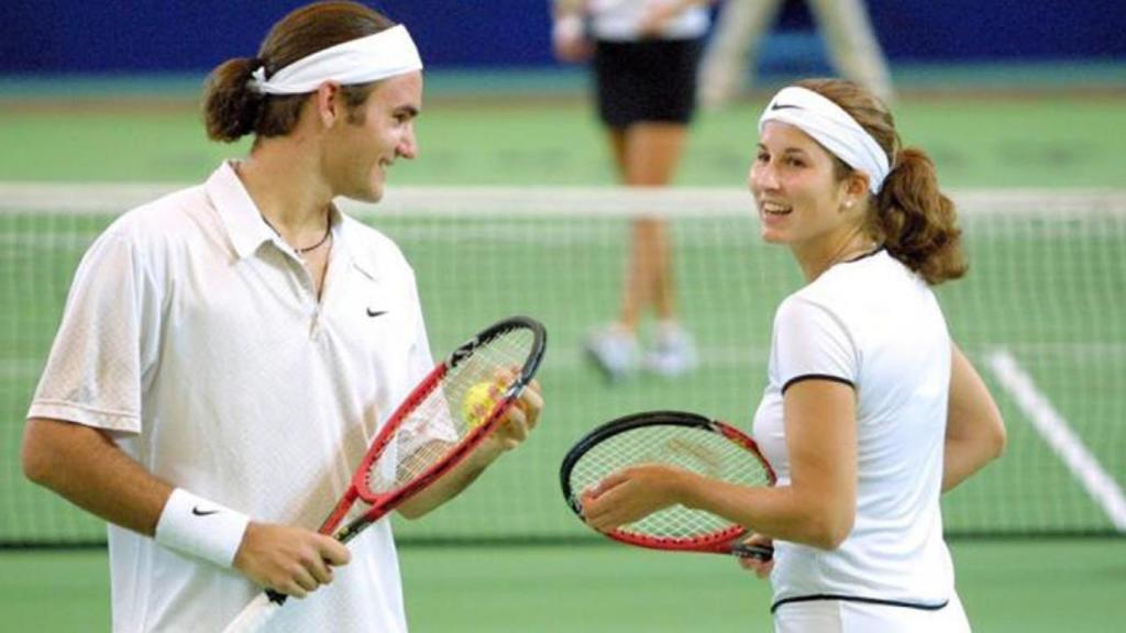 Roger Federer y Mirka Vavrinec