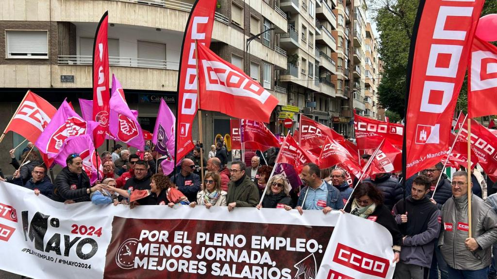 Manifestación del 1º de Mayo en Albacete.