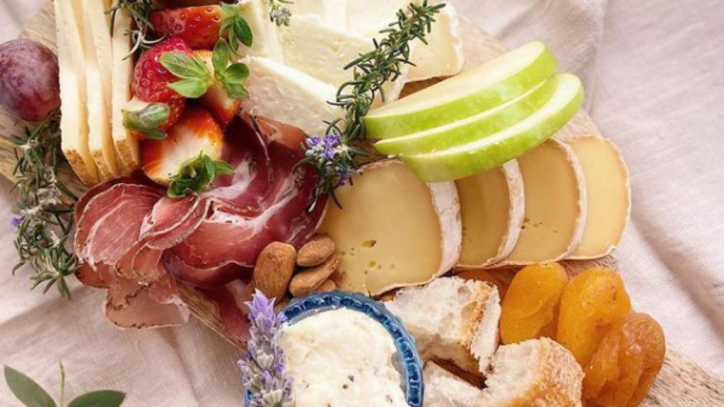 Una de las tablas de quesos que crea Alba Plana.