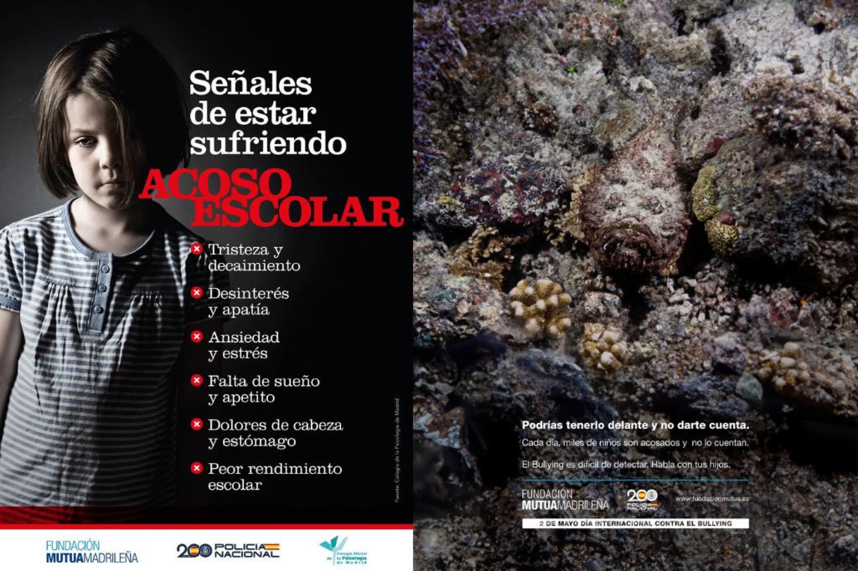 Carteles de la campaña de la Fundación Mutua Madrileña, con el lema 'Podrías tenerlo delante y no darte cuenta'.