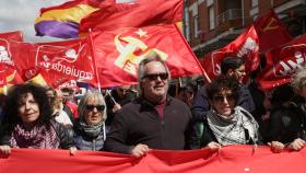 Manifestación del 1 de mayo en Zamora, con el alcalde Francisco Guarido a la cabeza