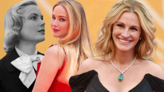 Grace Kelly, Jennifer Lawrence y Julia Roberts en diferentes ediciones del Festival de Cannes.