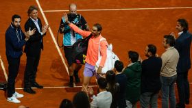 Rafa Nadal, aplaudido en su despedida del Mutua Madrid Open