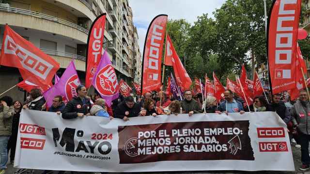 Manifestación del Primero de Mayo en Albacete.